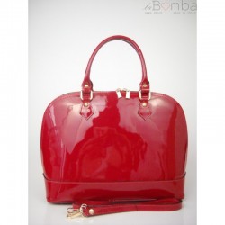 Červená dámská kožená kabelka VERA PELLE  KL5R
